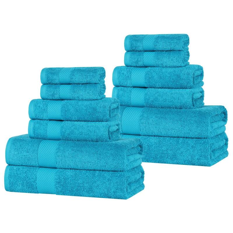 Superior Ismailia Egyptian Cotton 12-Piece Towel Set