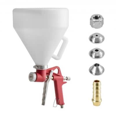 Air Texture Spray Gun Drywall Texture Sprayer with 3 Nozzles 3.5mm 6mm 8mm - Multi