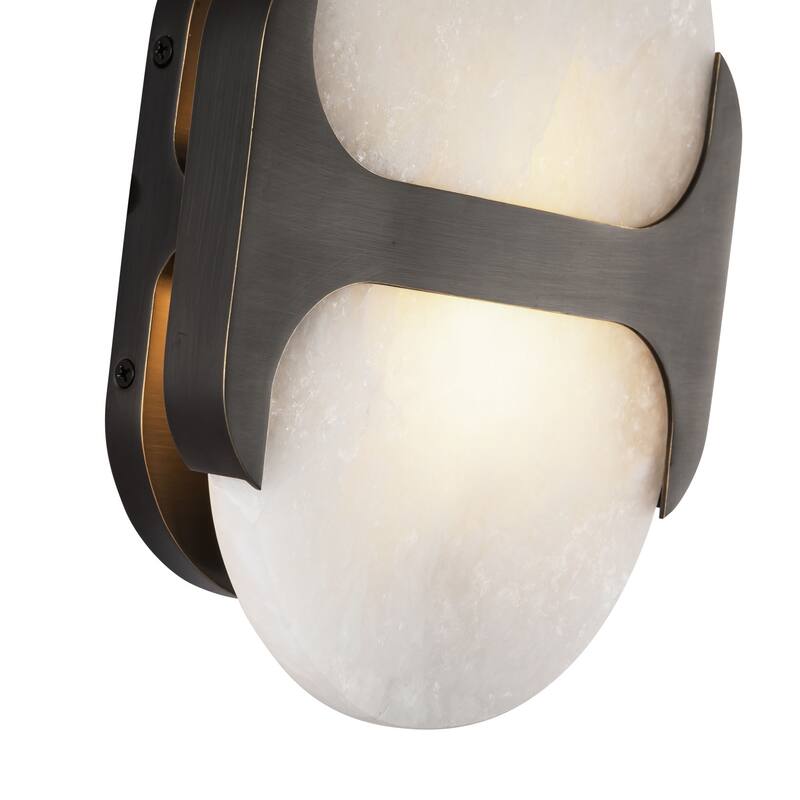 Alora Lighting WV357109 Odin 2 Light 4" Tall Bathroom Sconce