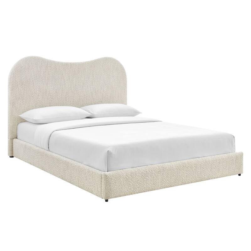 Seluna Boucle Queen Platform Bed