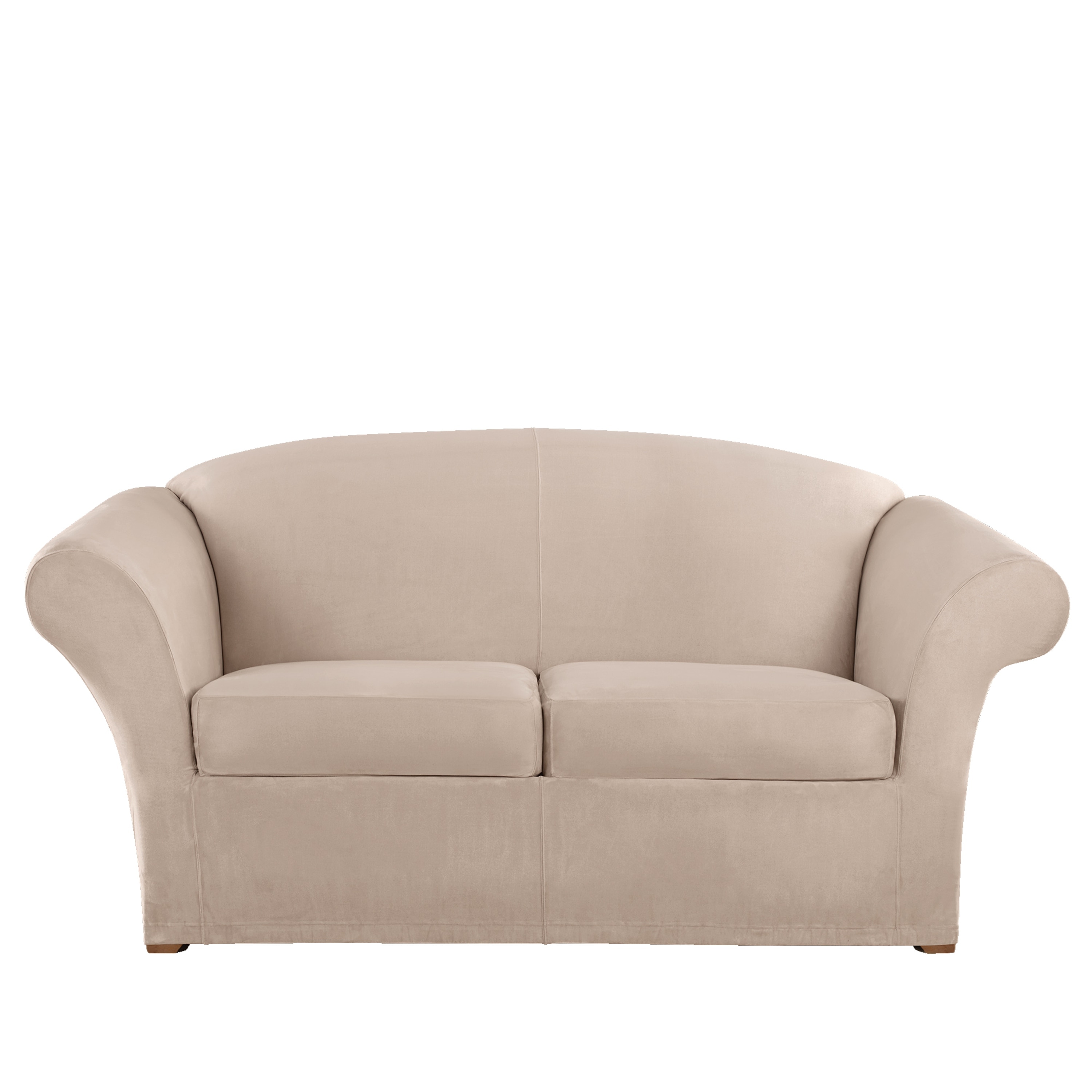 SureFit Ultimate Stretch Suede 3 Piece Loveseat Slipcover
