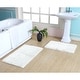 preview thumbnail 1 of 33, Chesapeake Luxury Microfiber Bath Rug Set 20”X32” 23”X39” White