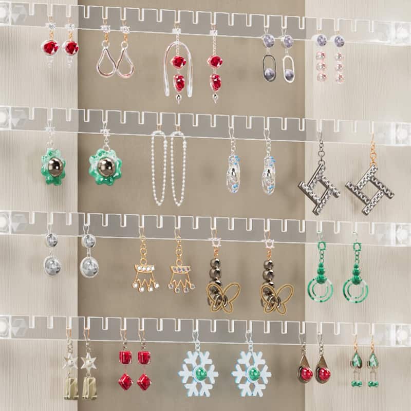 Jewelry Armoire Organizer with Full Length Mirror, Door or Wall Mounted,Lockable Storage Cabinet, Interior Mirror, White