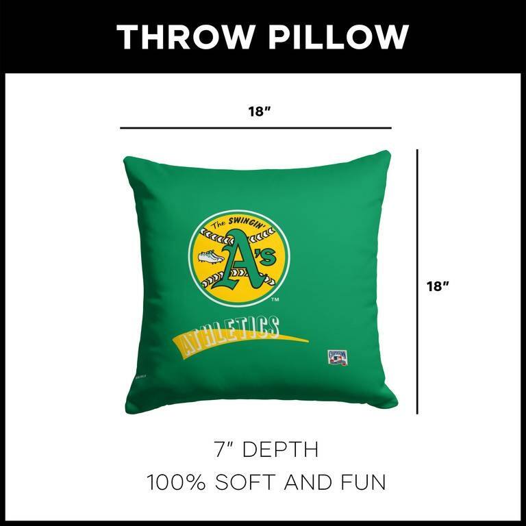MLB CC Throwback 18 Inch Throw Pillow