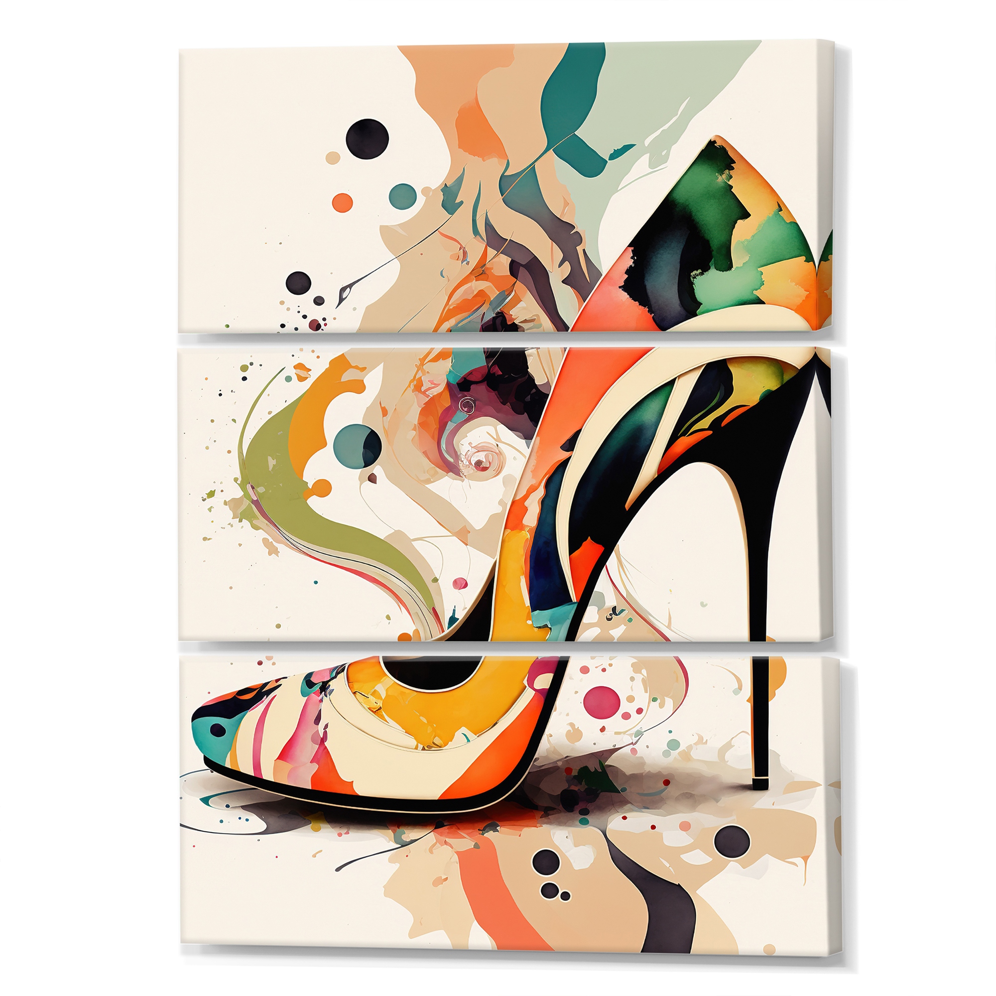 High heel canvas art shop