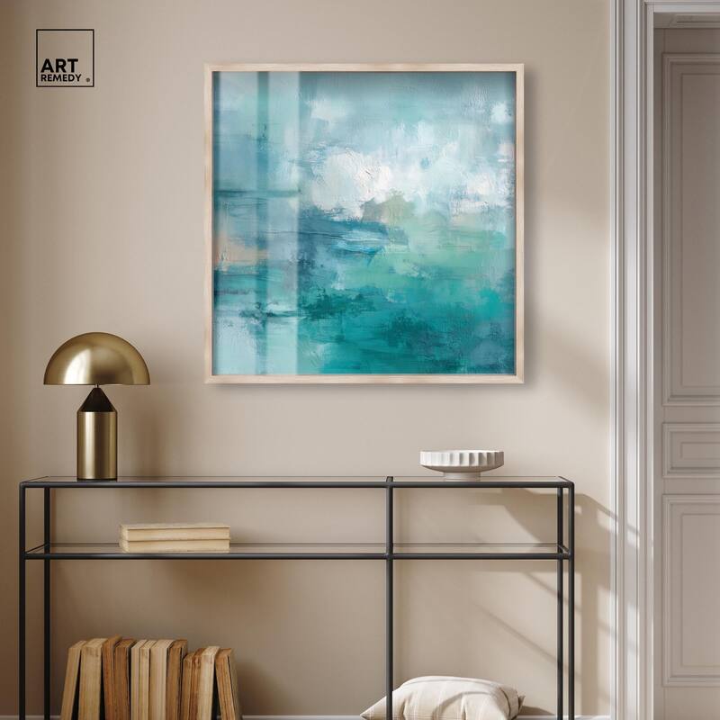 Green Blue II Shadowbox by Art Remedy