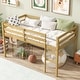 preview thumbnail 34 of 36, Solid Rubber Wooden Twin Loft Bed with Ladder