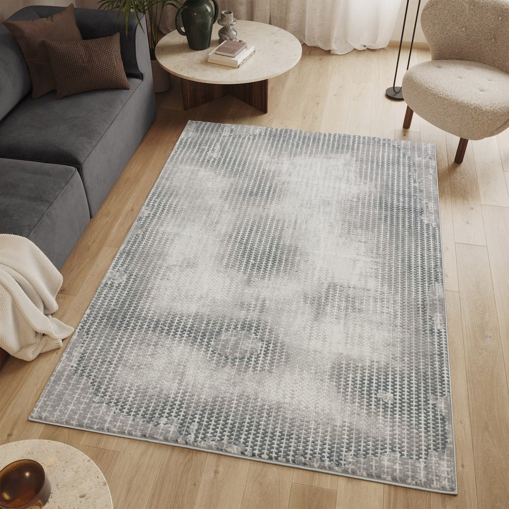 Gray 7 ft. 10 in. x 10 ft. 6 in. Area Rug - 11' x 8'