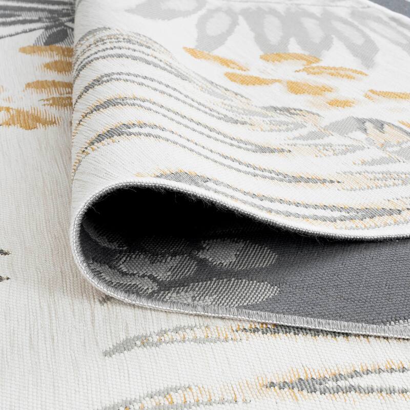 Alfresco Nautical & Coastal Floral & Botanical Reversible Indoor/Outdoor Area Rug
