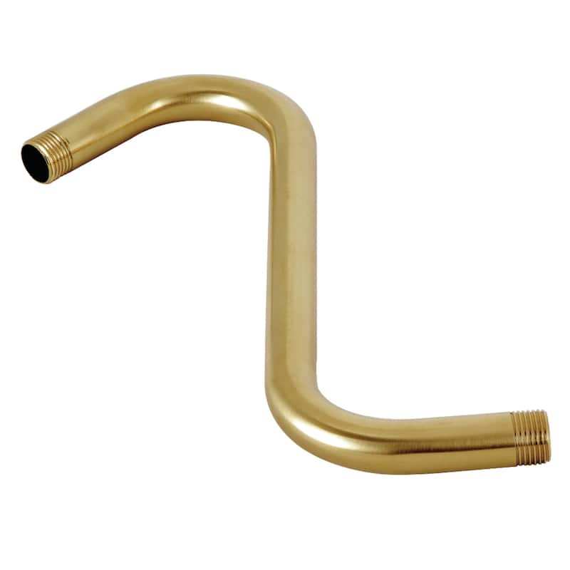 Kingston Brass Showerscape 10-Inch S-Shape Shower Arm - Brushed Brass