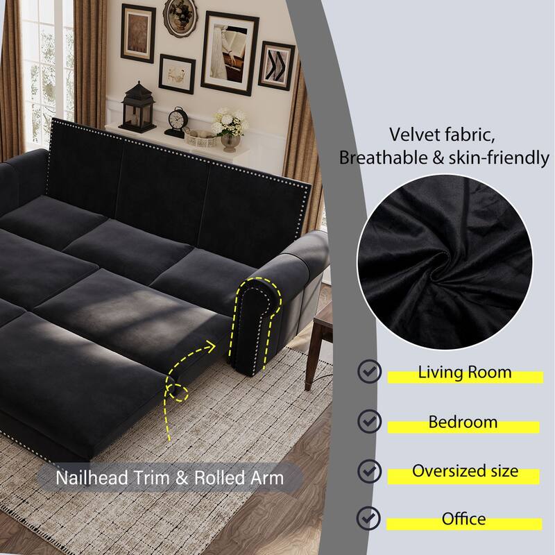 Chesterfield Utility Sofa Bed