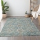 preview thumbnail 8 of 47, Premium Washable Super Soft Traditional Damask Mayfield Rug Peacock - 10' x 14' - Rectangle