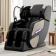 preview thumbnail 1 of 19, PU Leather Zero Gravity Massage Chair with Full Body Air Bags, 6 Rollers, Heating, Bluetooth, Recliner Chair Gold