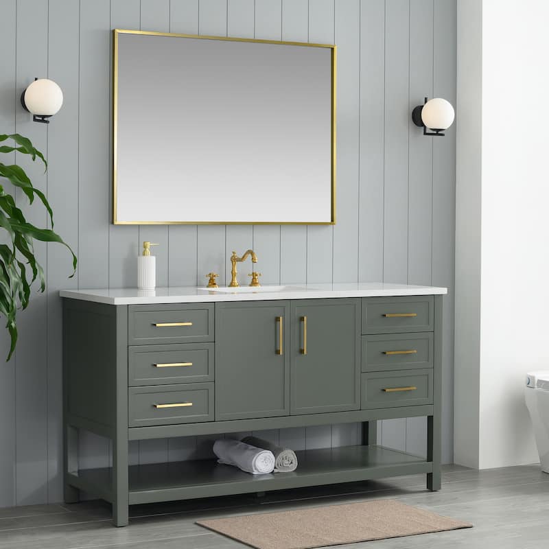Sudio Design Arlo 60" Single Bathroom Vanity - 60" Single Sink