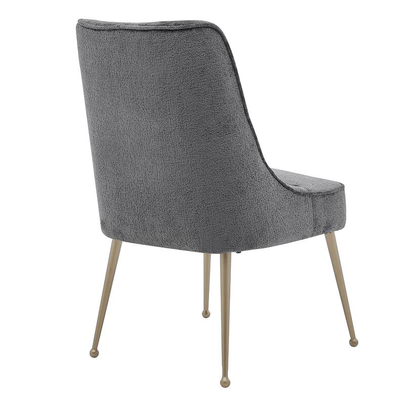 NPD Furniture Cedric KD Fabric Dining Side Chair Gold Legs (Set of 2)