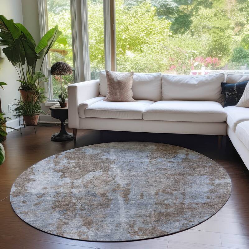 Anan Modern Art-Inspired Weather Resistant Versatile Elegance Outdoor Rug