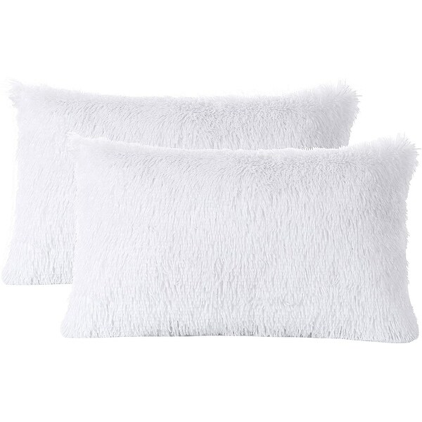 fuzzy couch pillows