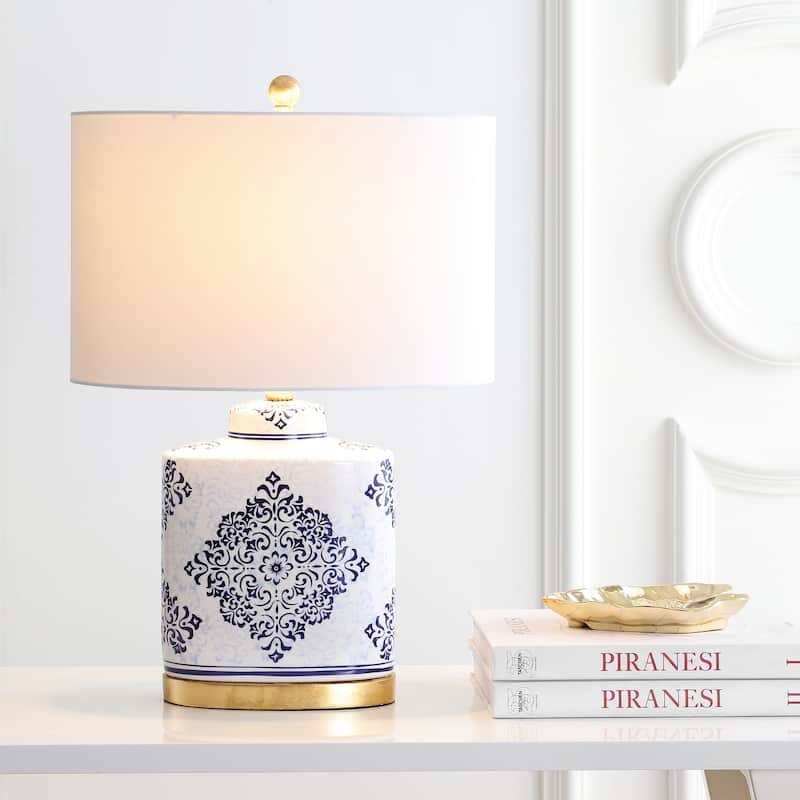 SAFAVIEH Lighting Jantina 24" LED Table Lamp (Set of 2) - 16"x10"x23.8" - 16Wx10Dx24H