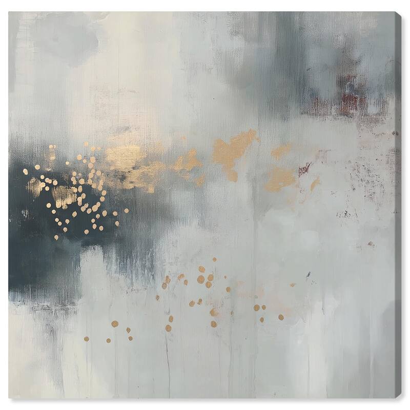 Silvered Hues and Gold II Canvas by Art Remedy, Gallery Wrapped - 40" x 40"