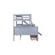 preview thumbnail 35 of 34, Storage Bunk Bed with 2 Drawers,Slide,Shelves,Ladder,Twin over Full for Home
