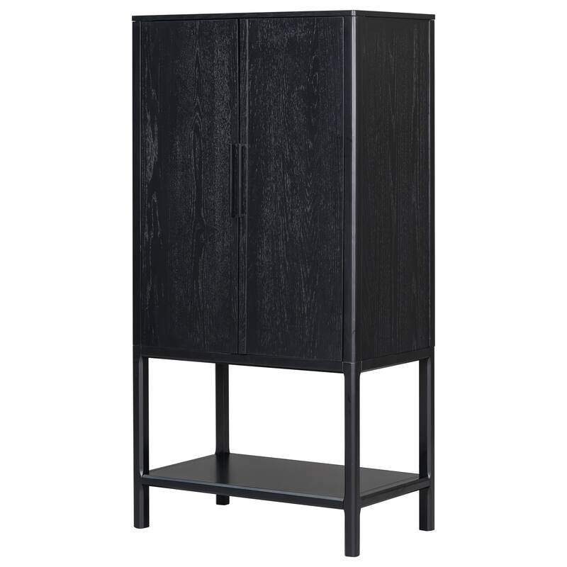 Sophisticated Oak Veneer Cabinet With Multiple Storage Functions,Suitable For Study,Entryway,Hallway,Living Room,Foyer