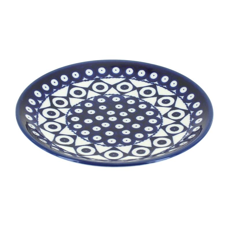 Blue Rose Polish Pottery Zaklady Dessert Plate - Xandra