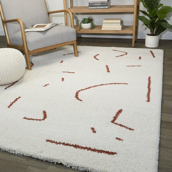 Kiefer Abstract Shag Area Rug. Opens flyout.