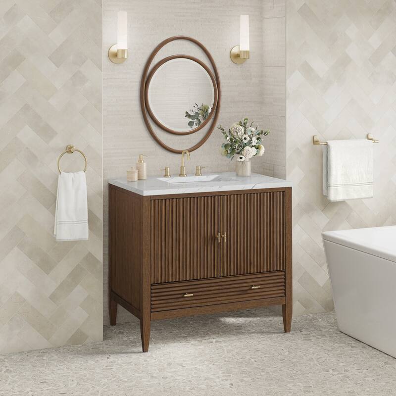 James Martin Vanities 485-V36-3ENC Myrrin 36" Single Basin Wood Vanity