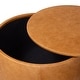 preview thumbnail 10 of 44, Poly & Bark Herve Storage Ottoman - Full Grain Genuine Italian Leather