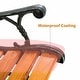 preview thumbnail 9 of 8, Costway Patio Park Garden Bench Porch Chair Outdoor Deck Cast Iron