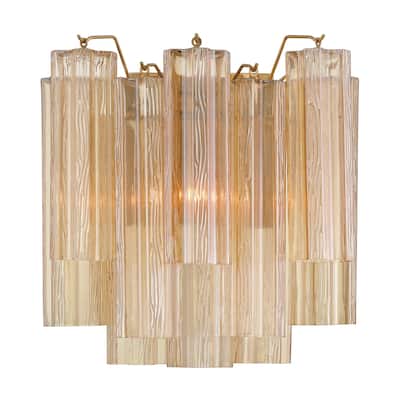 Crystorama Lighting Group ADD-303-AM Addis 2 Light 15" Tall Wall