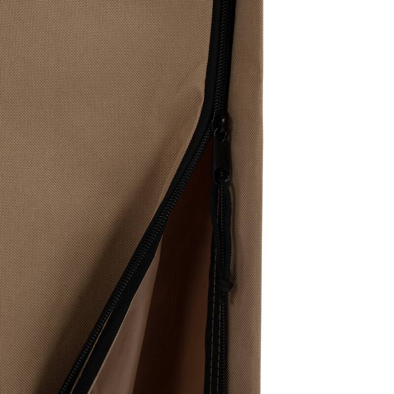 Offset Outdoor Umbrella Cover - Heavy-Duty Waterproof Protection for Banana Frame Umbrellas by Pure Garden (Tan)