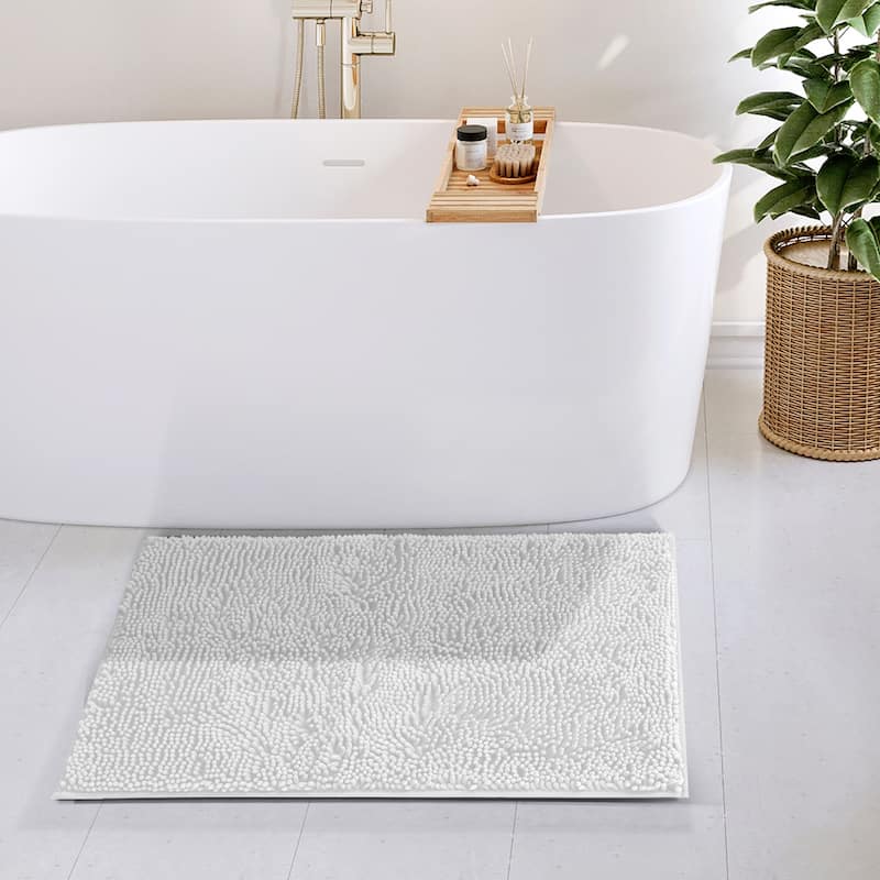 Empyrean Non-Slip Super Plush Chenille Bathroom Rugs