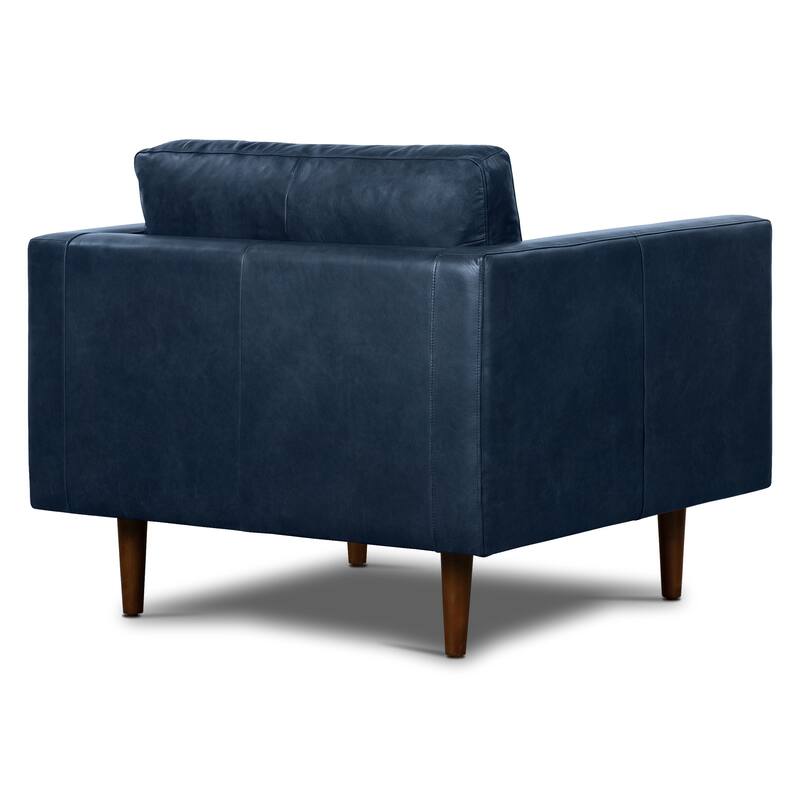 Poly & Bark Napa Lounge Chair (Set of 2) - Full Grain Genuine Italian Leather