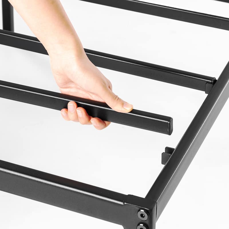 Metal 14-inch Platform Bed Frame By Crown Comfort
