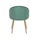preview thumbnail 28 of 40, Porthos Home Daija Velvet Dining Chairs with Gold Legs