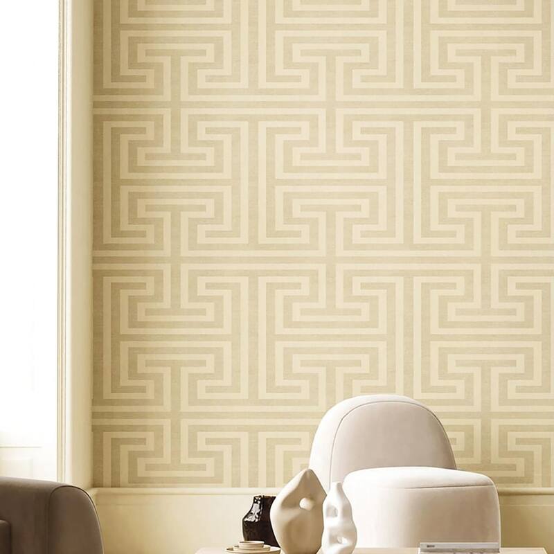 Galerie Wallcoverings Synergy Collection Geometric Maze Matte Finish Vinyl on Non-woven Wallpaper Roll