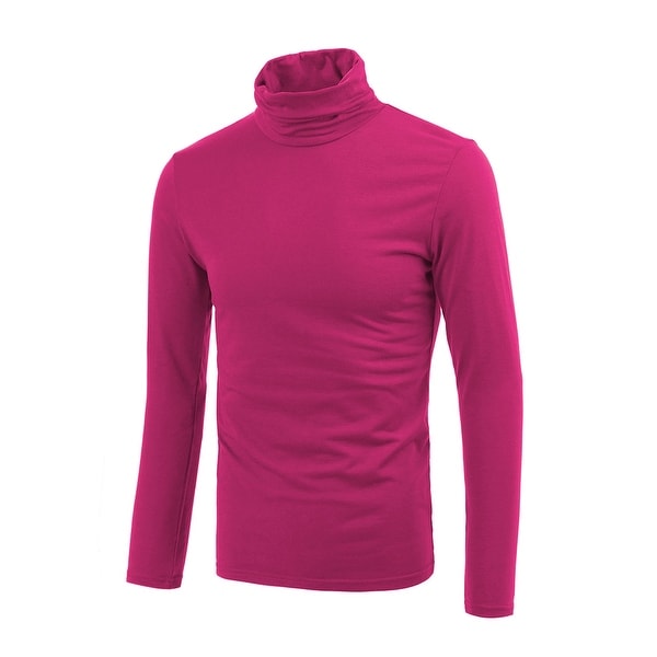 mens slim fit turtleneck shirt