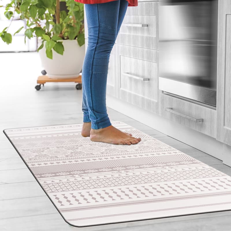 World Rug Gallery Geometric Boho Anti-Fatigue Standing Mat