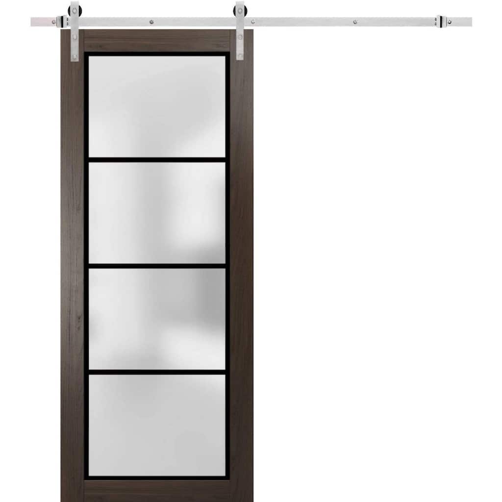 Sturdy Barn Door 18 x 80 Planum 2132 Chocolate Ash 6.6FT