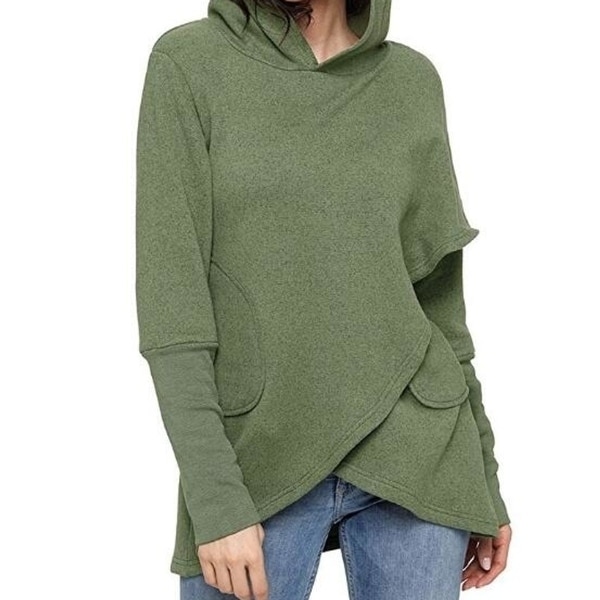 wrap hoodie sweatshirt