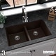 preview thumbnail 13 of 69, Karran 32" Undermount Double Equal Bowl Quartz Kitchen Sink Kit - 32" x 19.5" x 9"