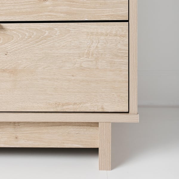 signature design by ashley oliah brown woodgrain dresser Fortlorn - Walnut Brown