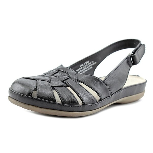 Kim Rogers Jayla Women Round Toe Synthetic Black Slingback Sandal