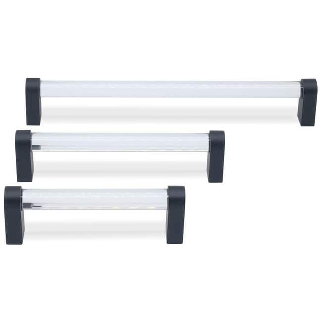 Hapny Home C501-CLR Clarity 3-3/4" Center to Center Solid Metal and