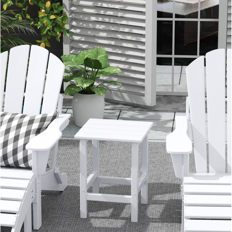 POLYTRENDS Laguna All Weather Poly Outdoor Side Table