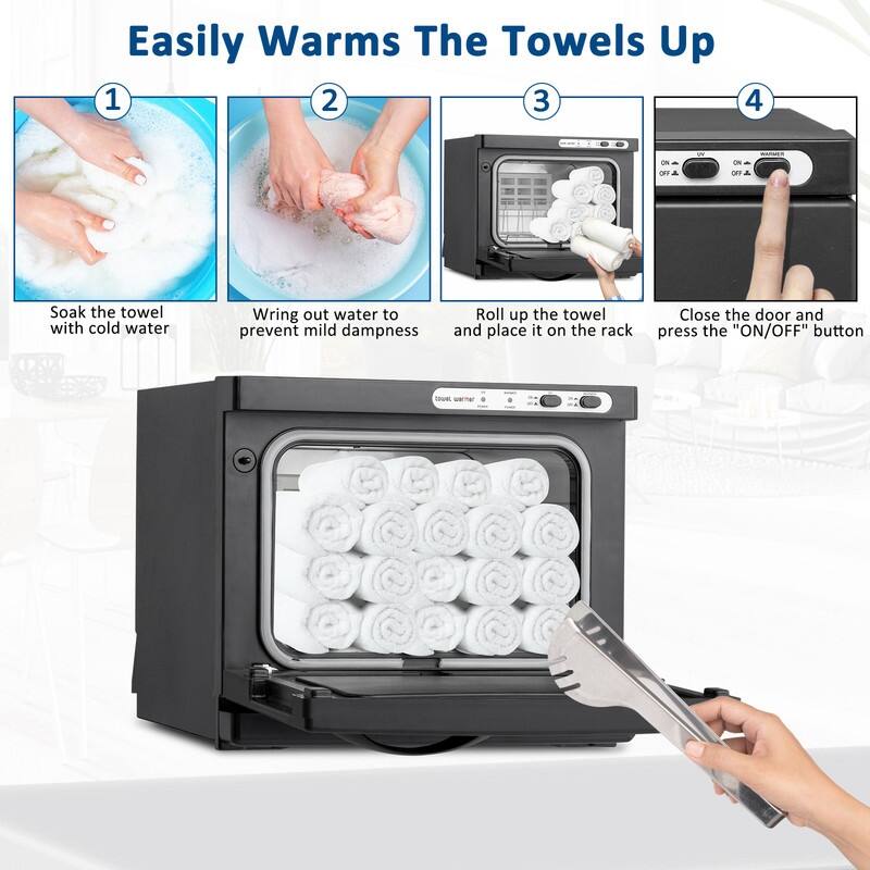 Hot Towel Warmer for Facials Massage, Aluminum Chamber, Salon Beauty Spa Barbershop Equipment