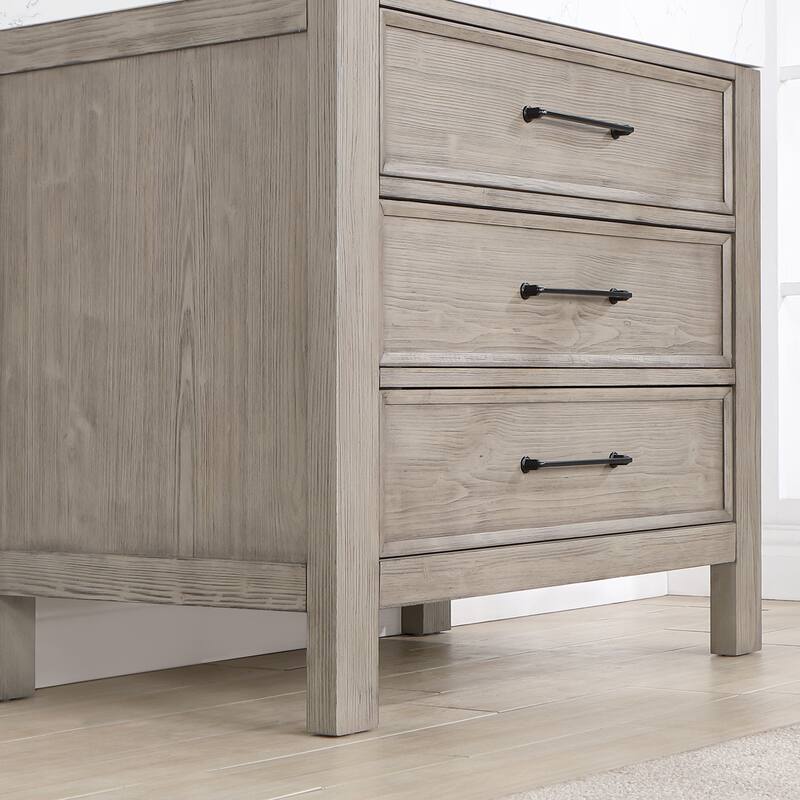 Leon 36 in. Single Bathroom Vanity with Composite Stone Top