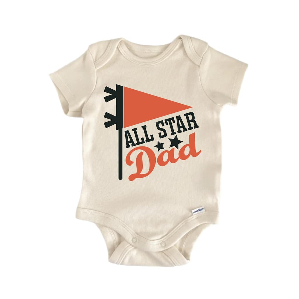 All Star Dad Father's Day - Baby Boy Girl Clothes Infant Bodysuit Funny Cute