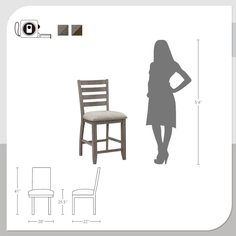 Laurier Wood 5-Piece Counter Height Dining Set